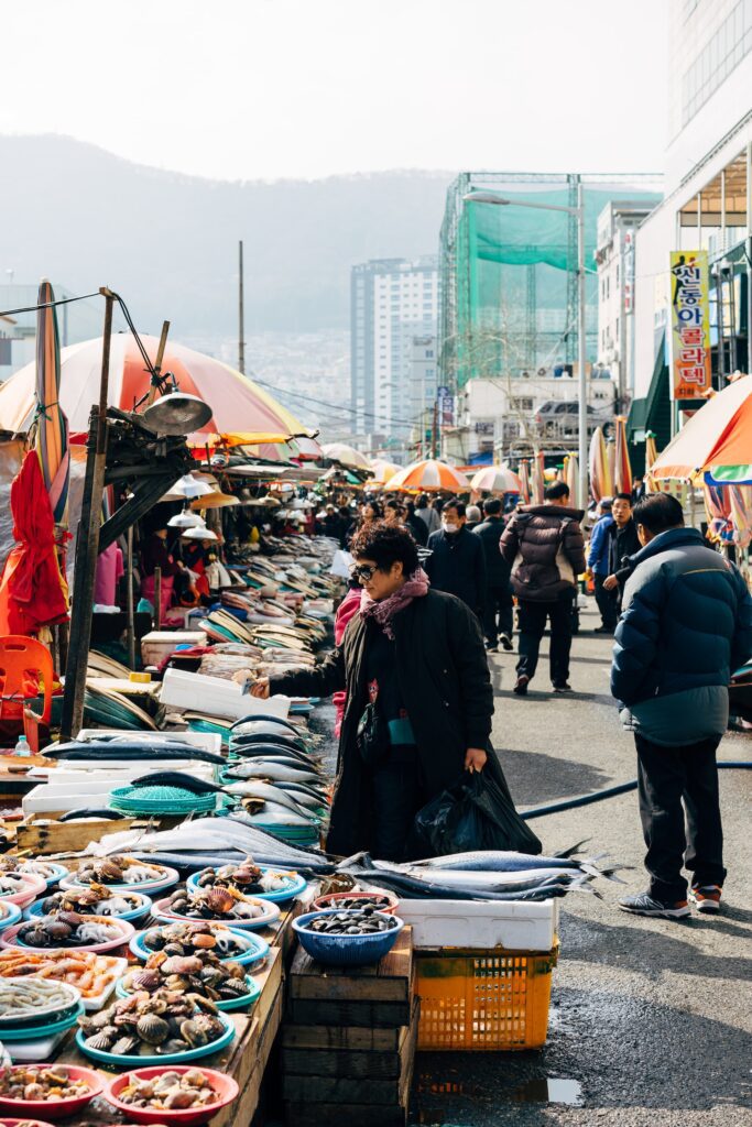 marché aux poissons Jagalchi