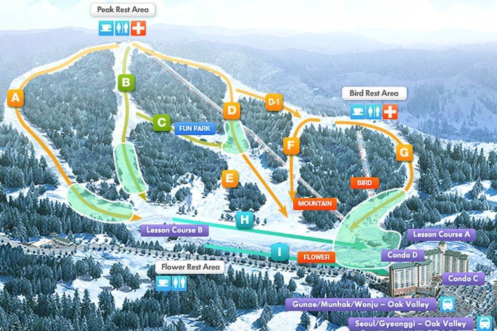 Oak Valley Ski Resort (오크밸리 스키장)